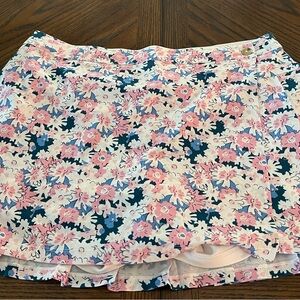 Puma Women's Floral Golf/Tennis/Pickleball Skort - Pink and Navy